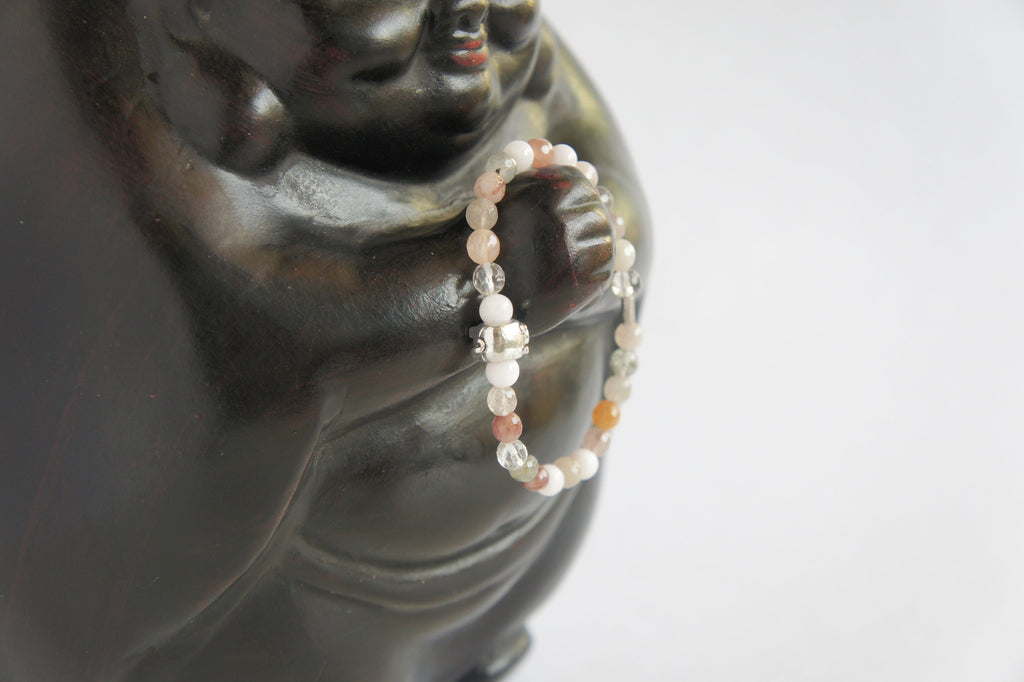 Spirit Feather Pig Spirit Animal Beaded Bracelet