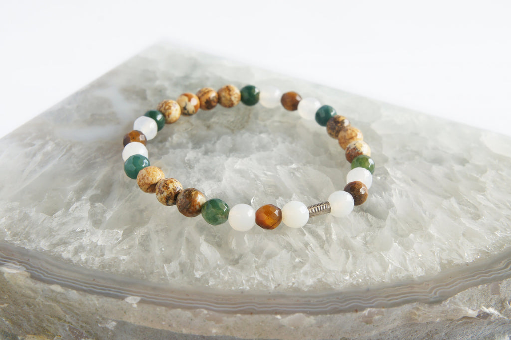 Spirit Feather Achieving Balance Beaded Bracelet