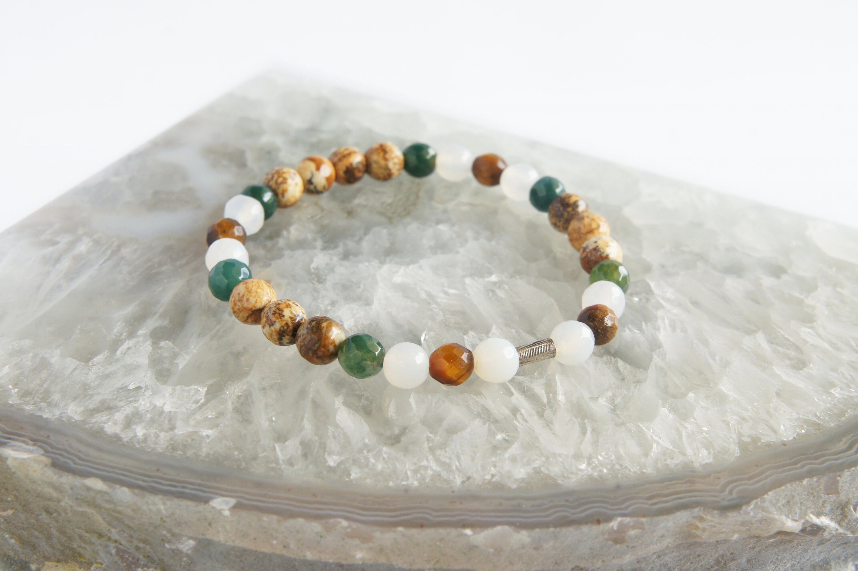 Spirit Feather Achieving Balance Beaded Bracelet