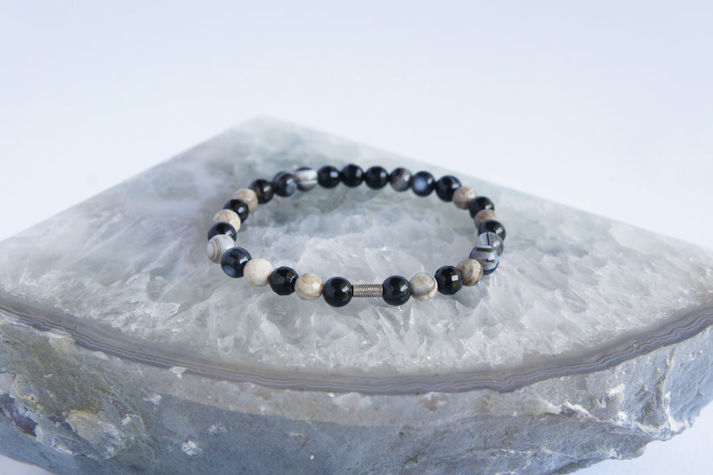 Spirit Feather I Am Strong Beaded Bracelet