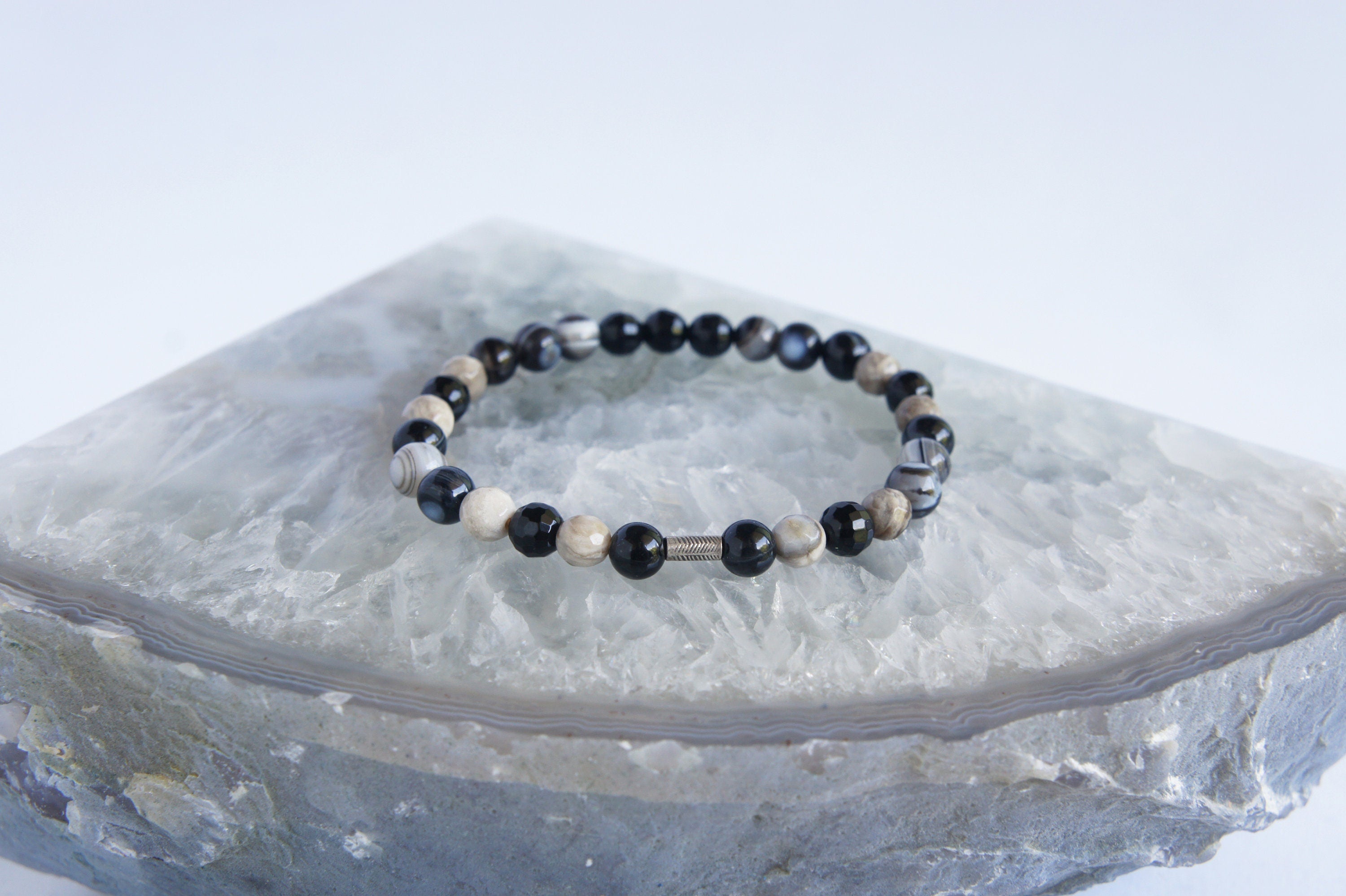 Spirit Feather I Am Strong Beaded Bracelet