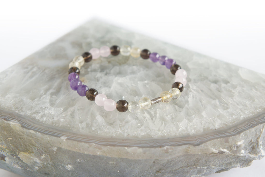 Spirit Feather I Am Supported Beaded Bracelet