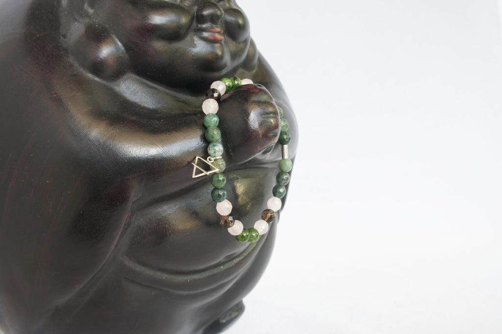 Spirit Feather Goddess Gaia Beaded Bracelet