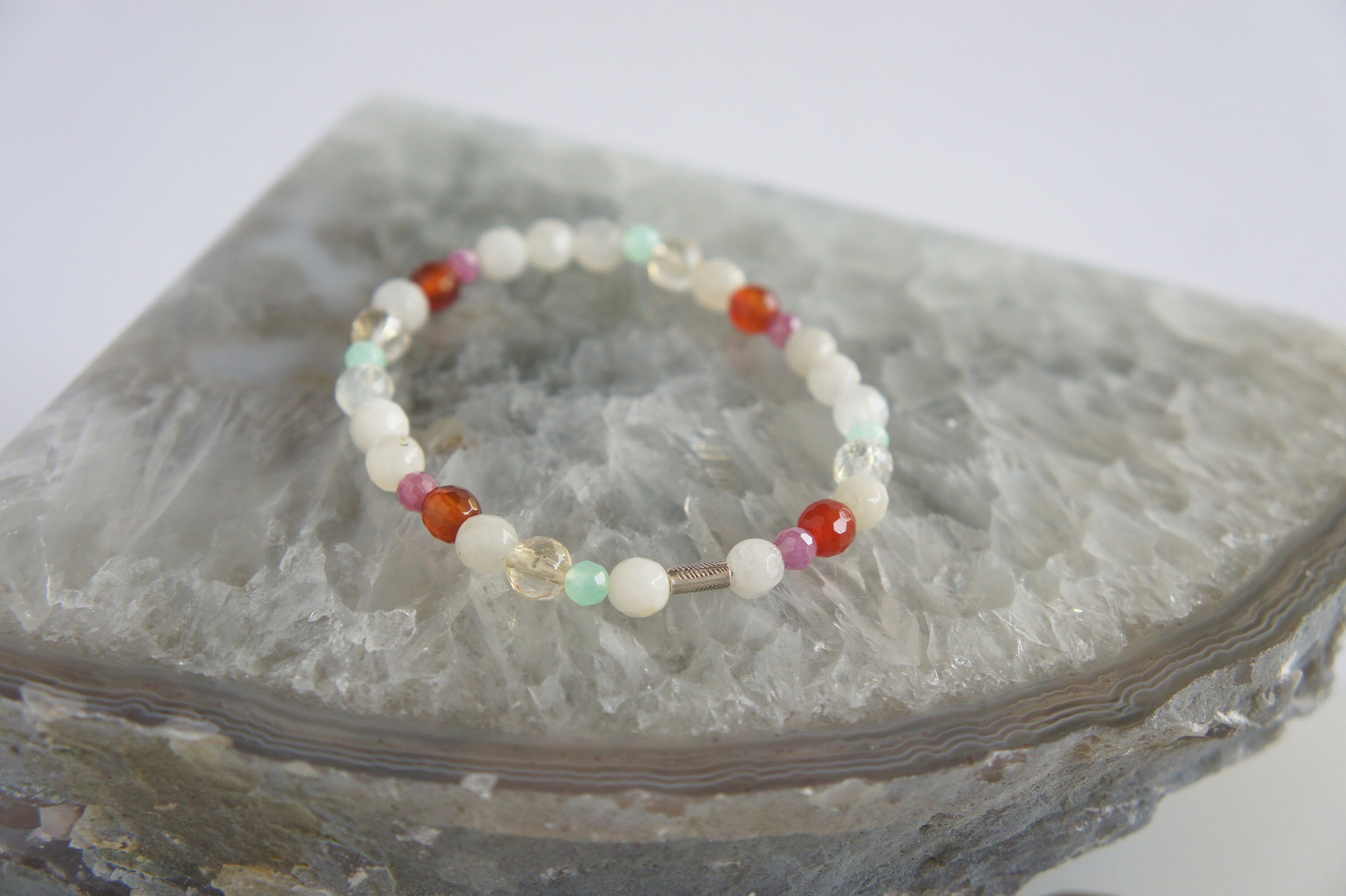 Spirit Feather Fertility Beaded Bracelet