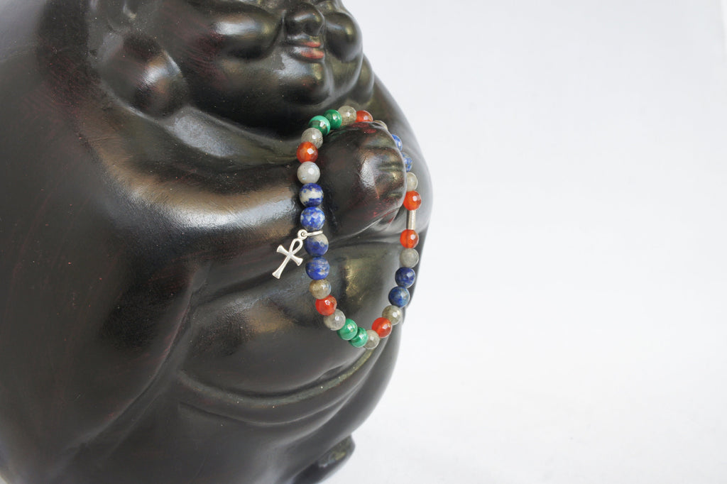 Spirit Feather Goddess Isis Beaded Bracelet