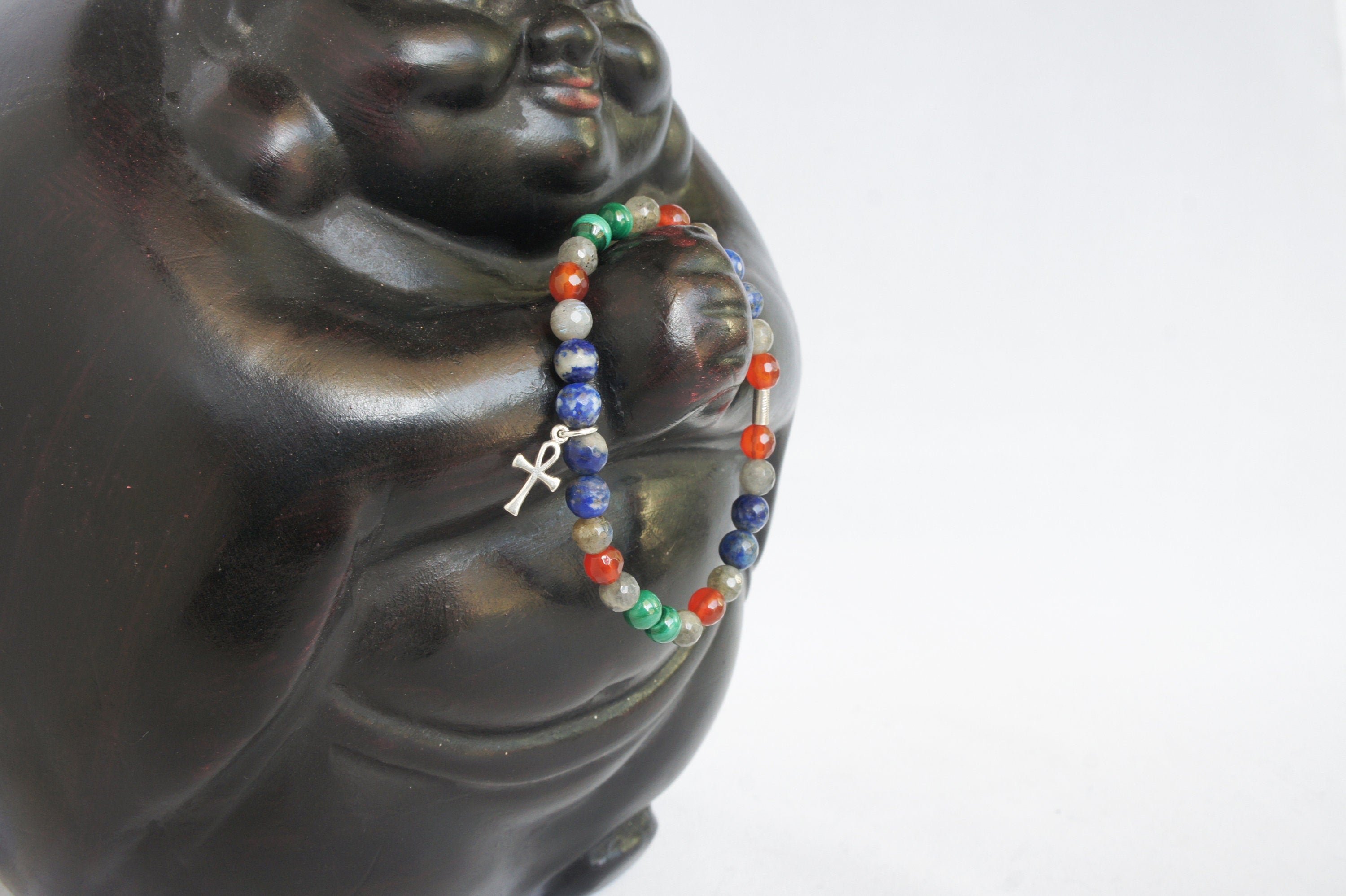 Spirit Feather Goddess Isis Beaded Bracelet