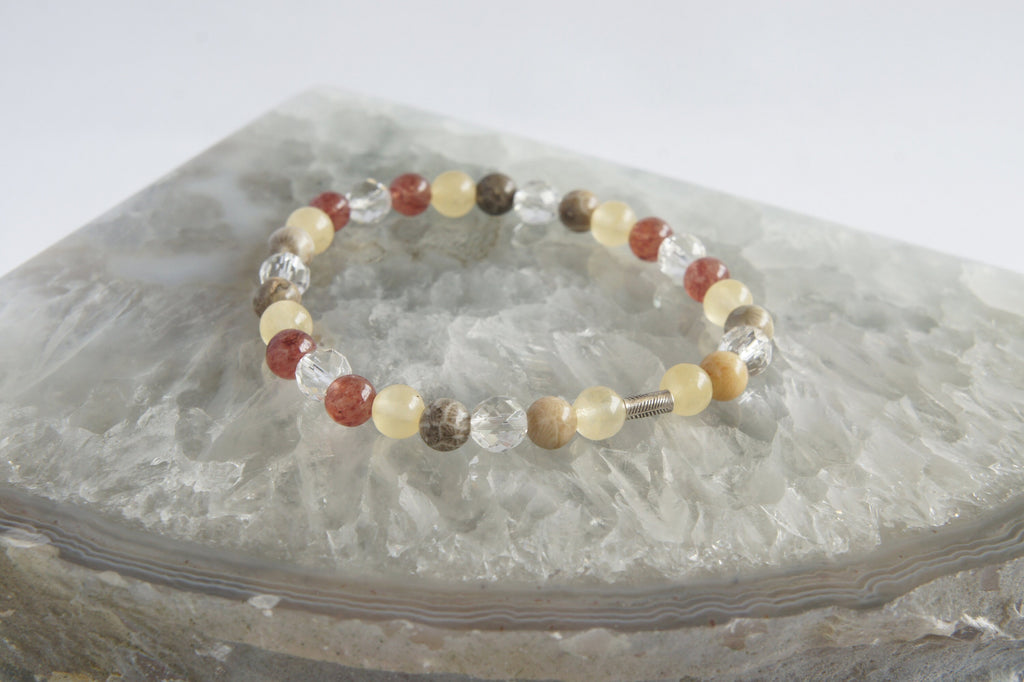 Spirit Feather "Be The Change" Beaded Bracelet