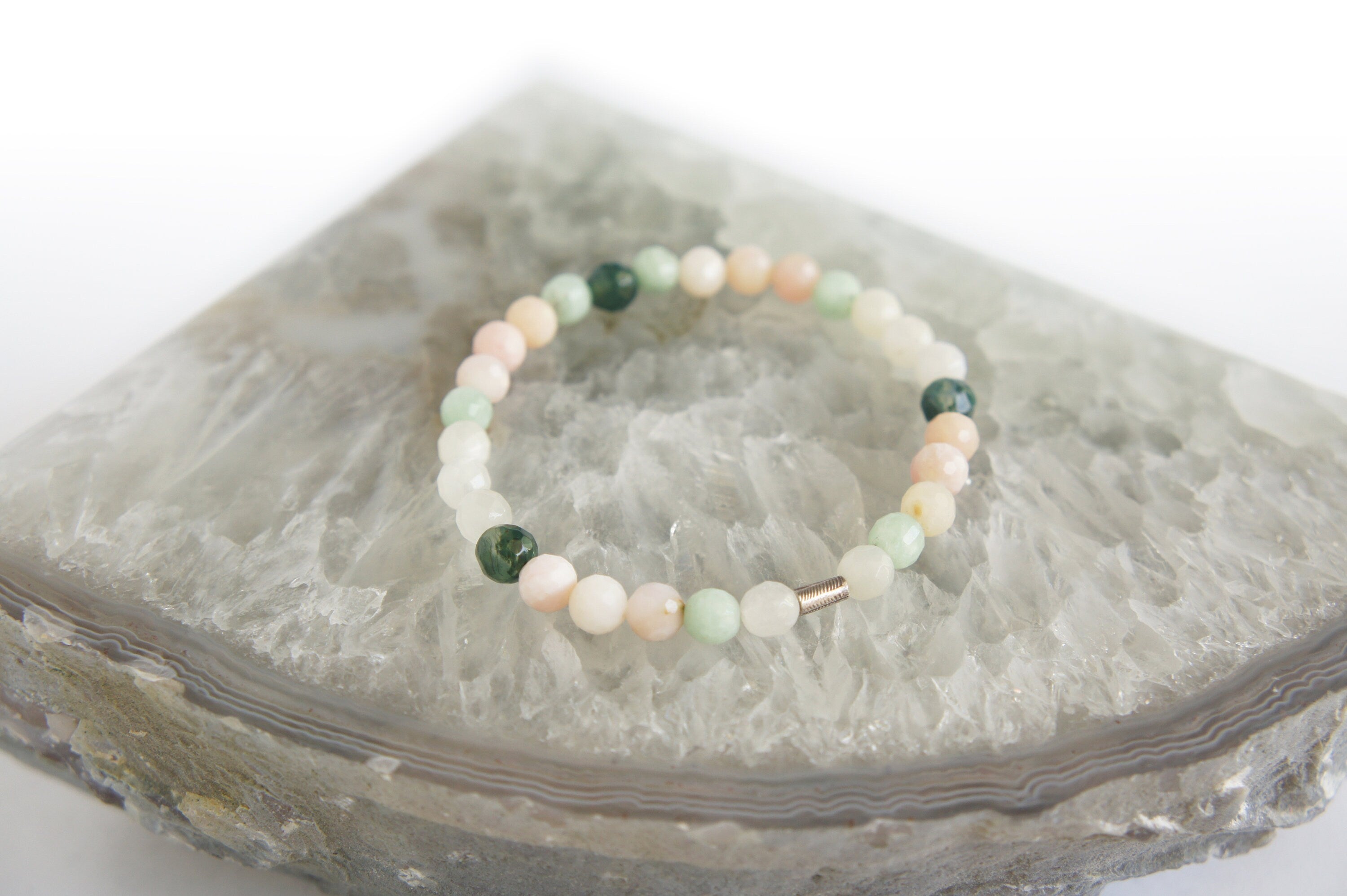 Spirit Feather Childbirth Beaded Bracelet