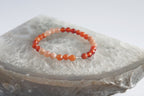 Spirit Feather Sacral Chakra Beaded Bracelet