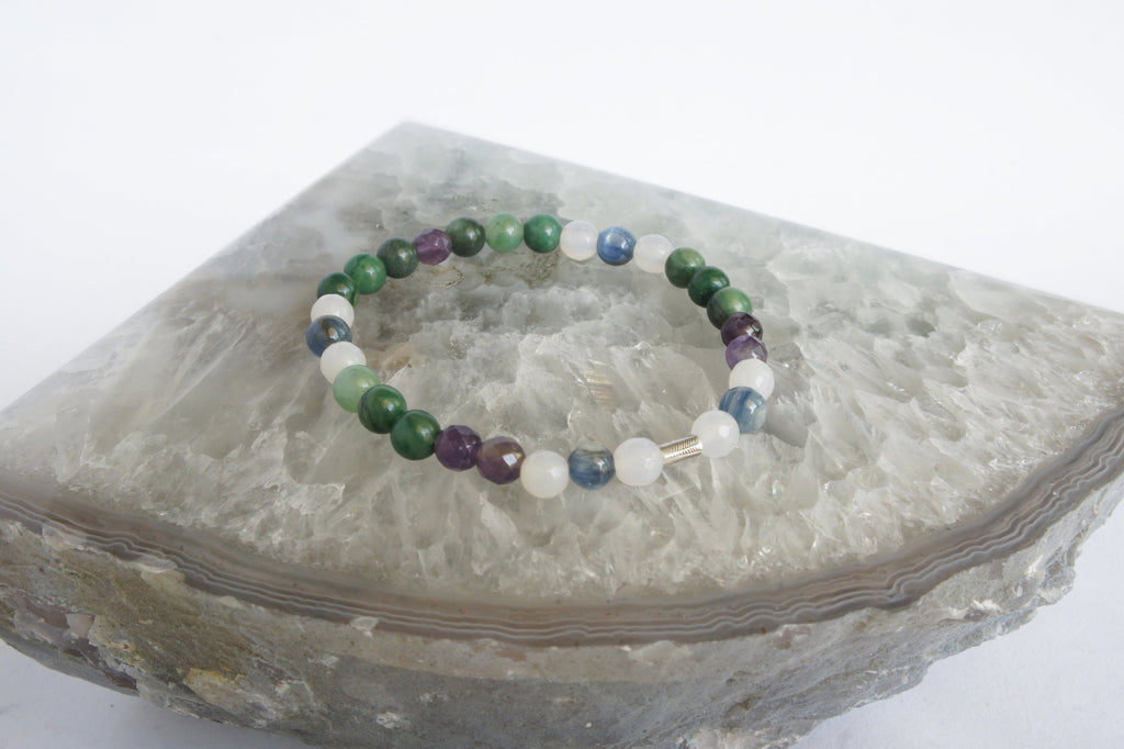 Spirit Feather Breathe Beaded Bracelet