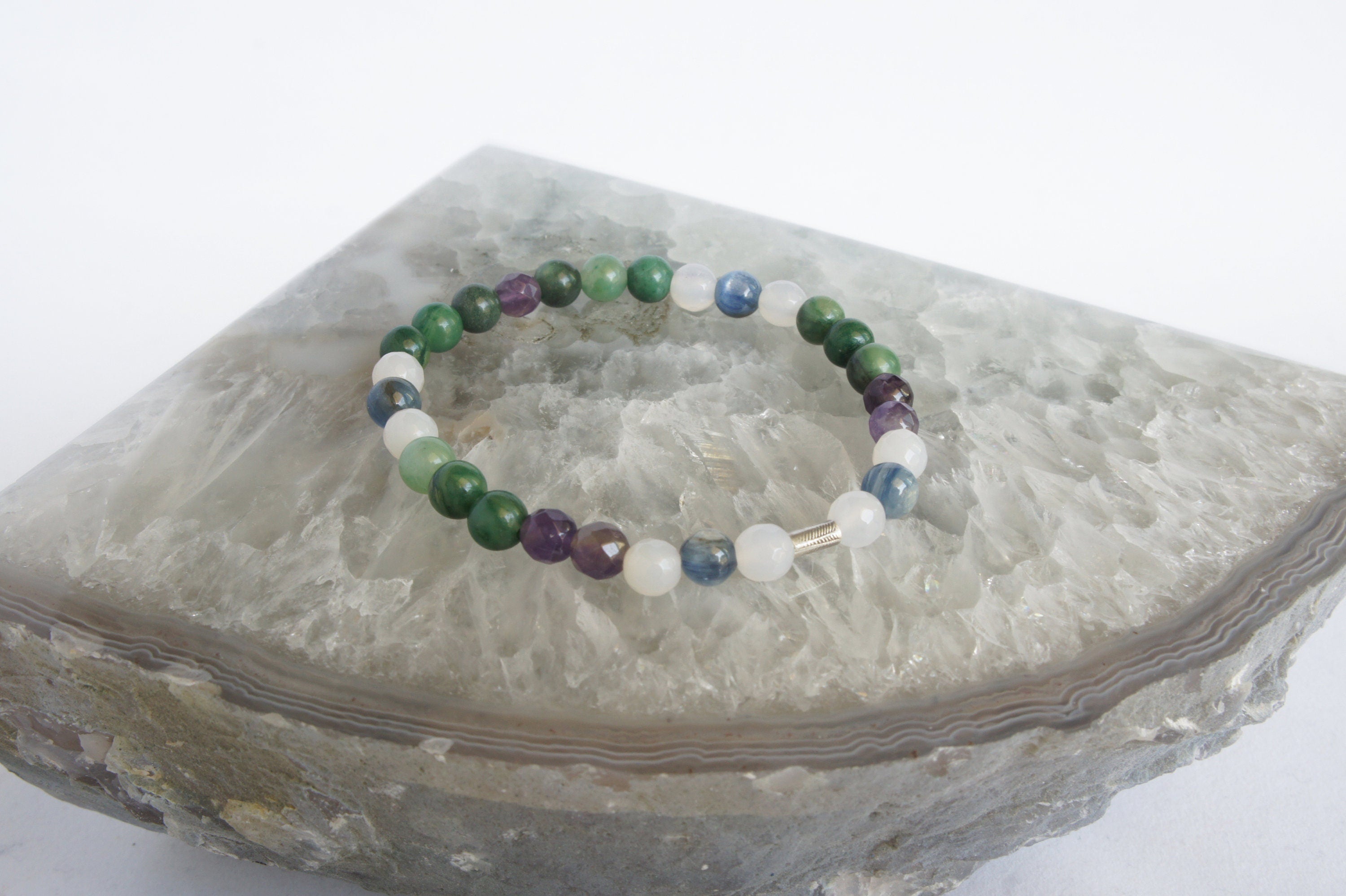 Spirit Feather Breathe Beaded Bracelet