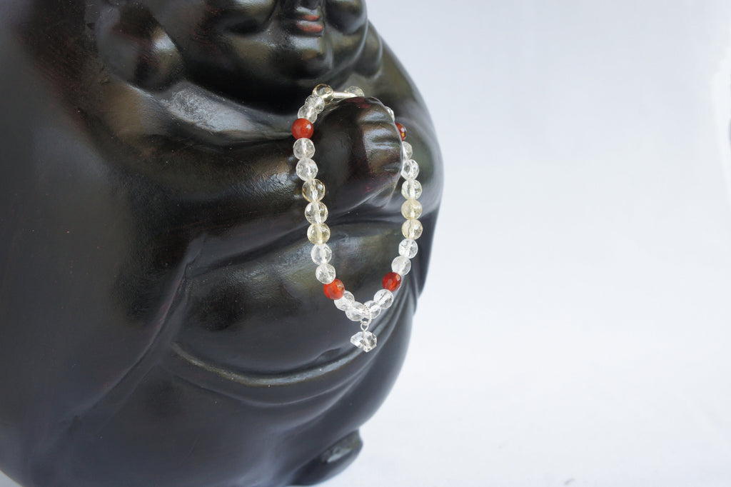 Spirit Feather Aries Beaded Bracelet