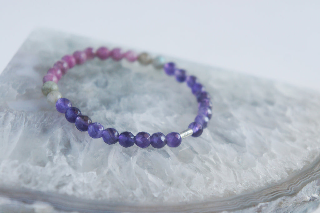 Spirit Feather Ease Your Anxiety Beaded Bracelet