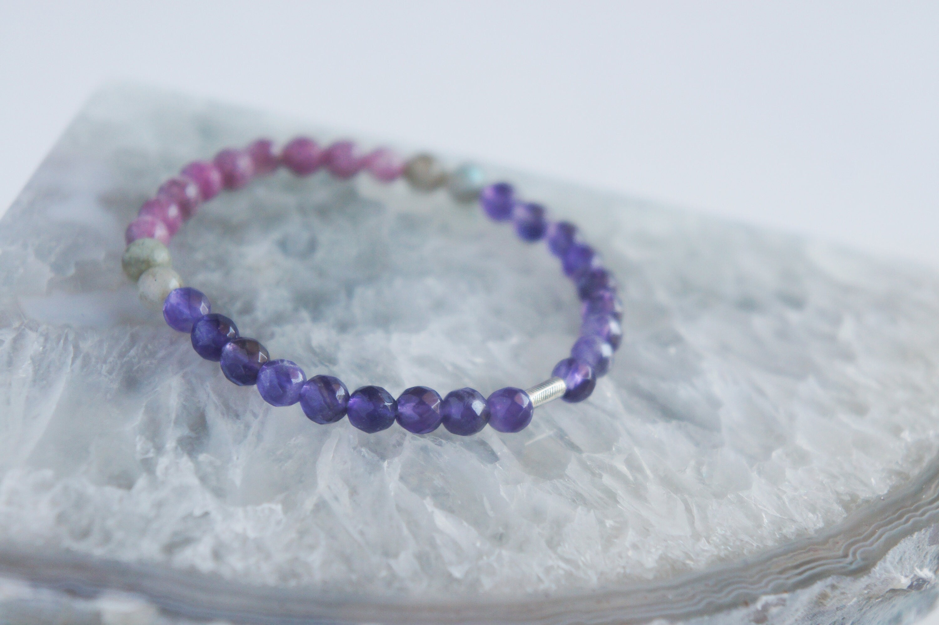 Spirit Feather Ease Your Anxiety Beaded Bracelet