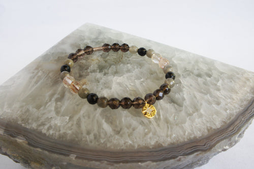 Spirit Feather As Above So Below; As Within So Without Beaded Bracelet