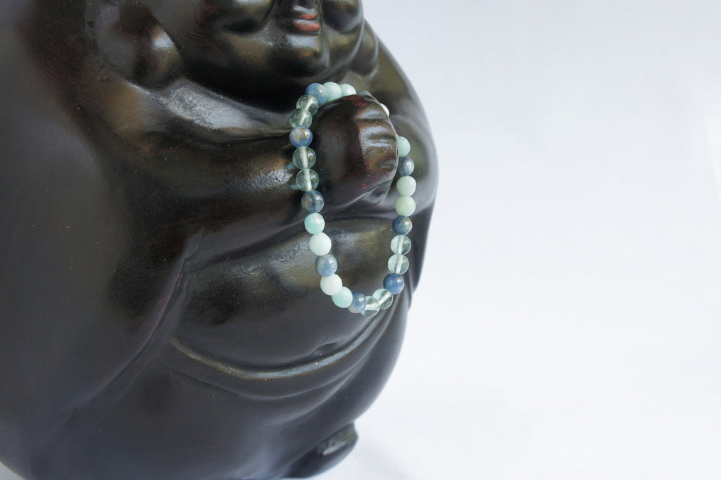 Spirit Feather Speak Your Truth Beaded Bracelet