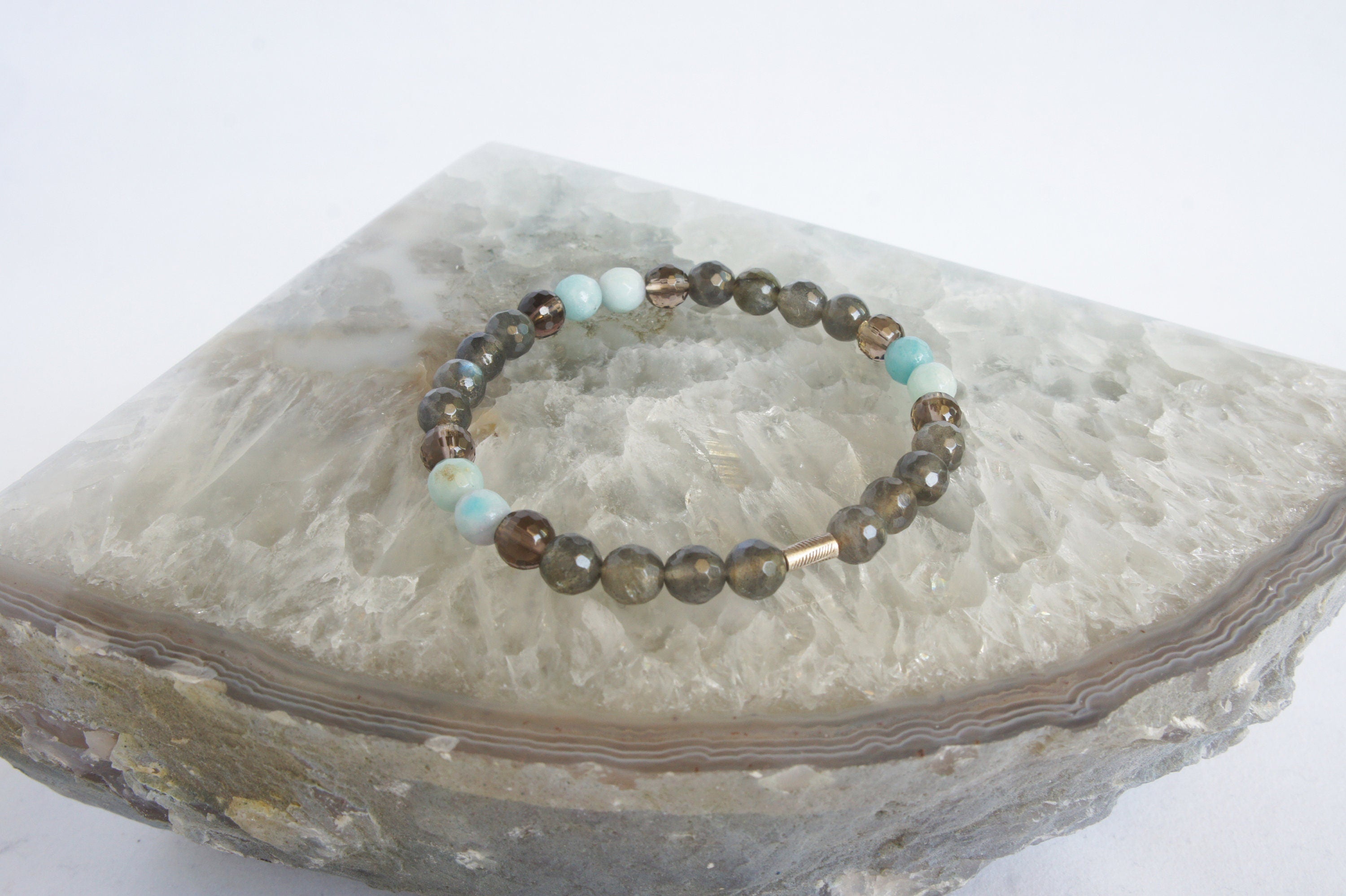 Spirit Feather I Am Fearless Beaded Bracelet