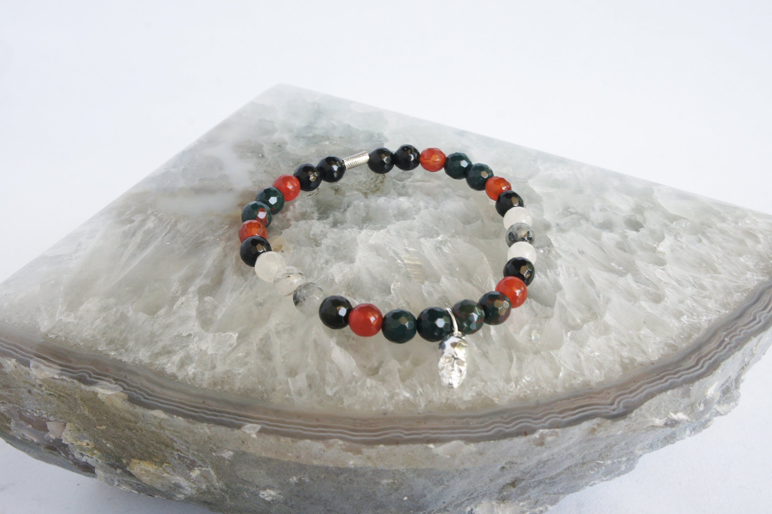 Spirit Feather Goddess Kali Beaded Bracelet