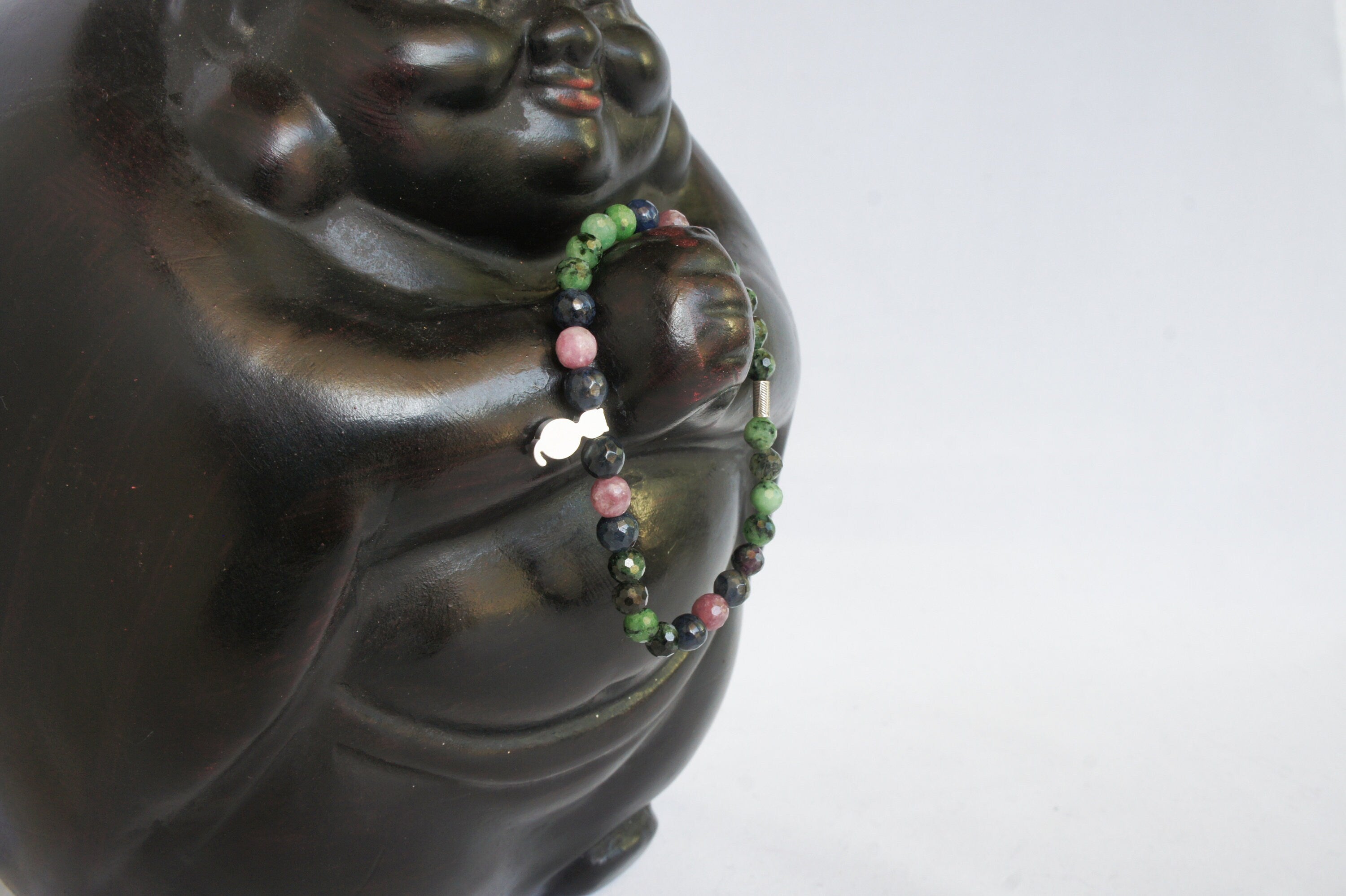 Spirit Feather Cat Spirit Animal Beaded Bracelet