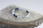 Spirit Feather Throat Chakra Beaded Bracelet