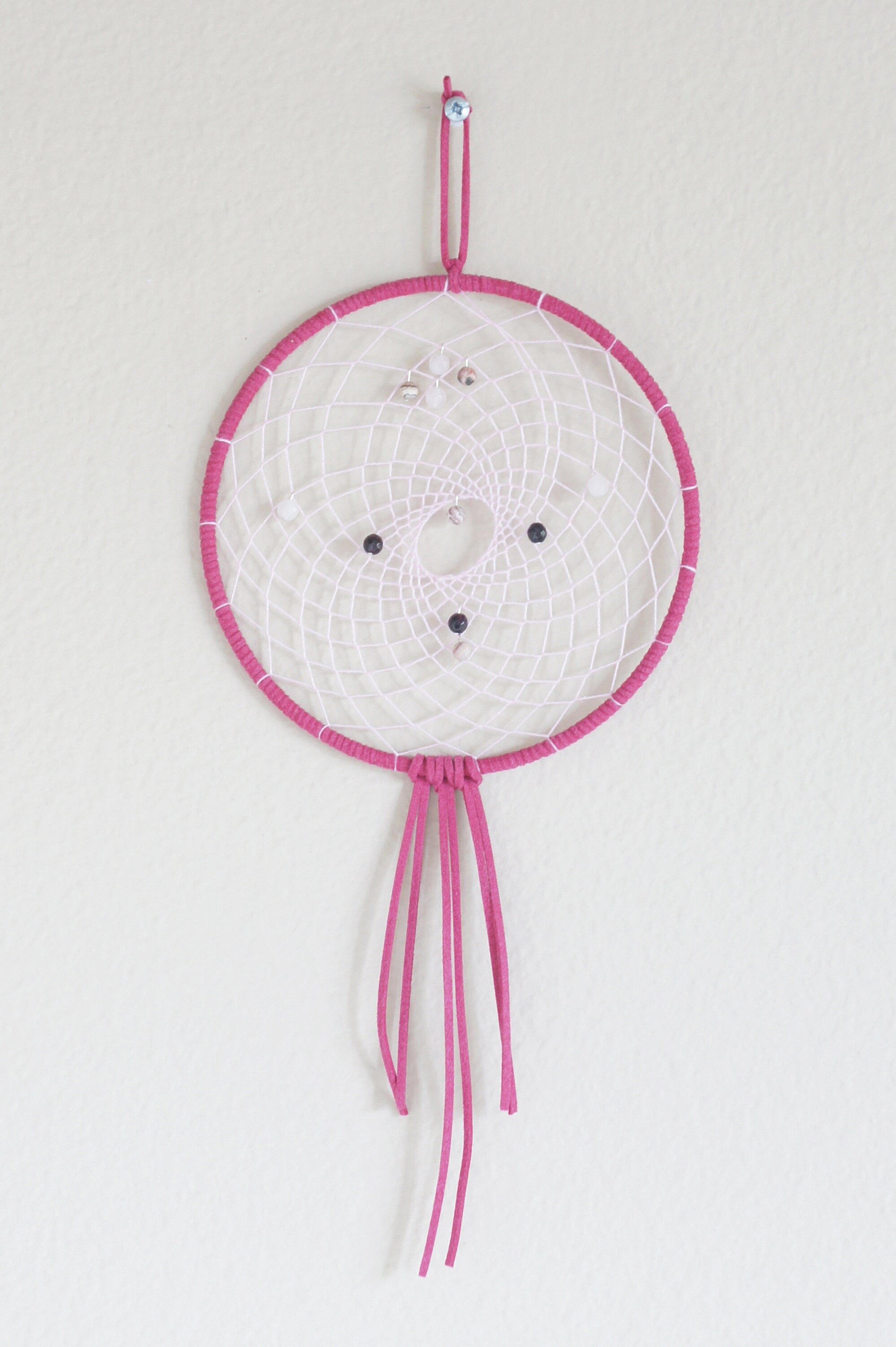 Spirit Feather Love Crystal Dream Catcher