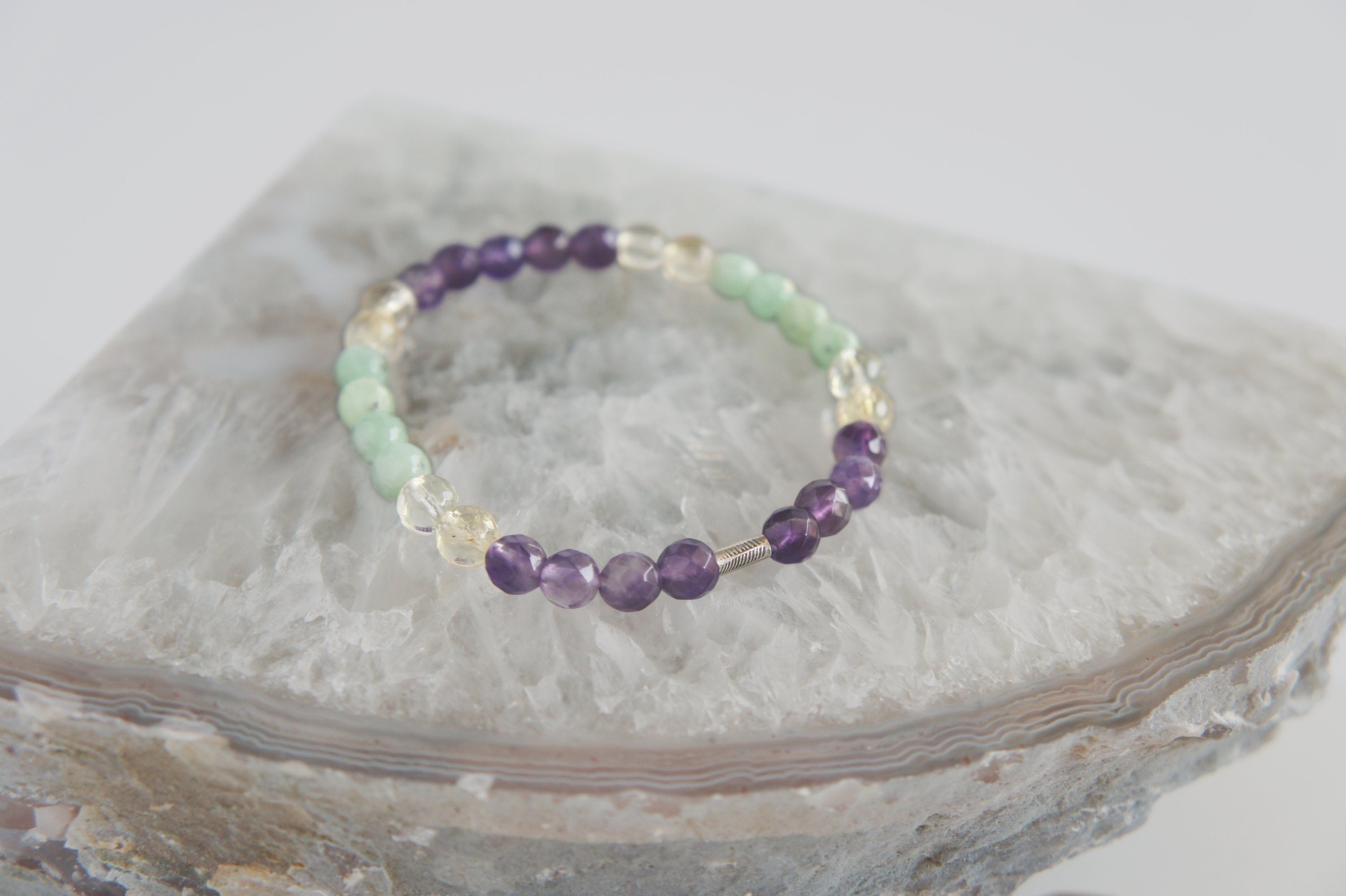 Spirit Feather Vata Ayurveda Beaded Bracelet