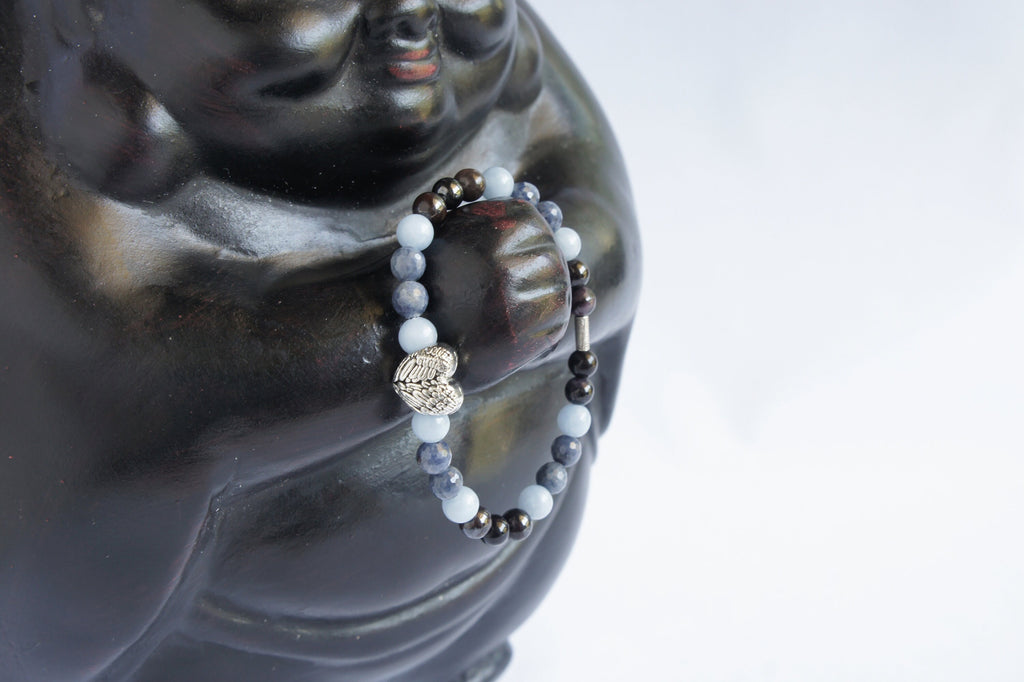 Spirit Feather Archangel Michael Beaded Bracelet