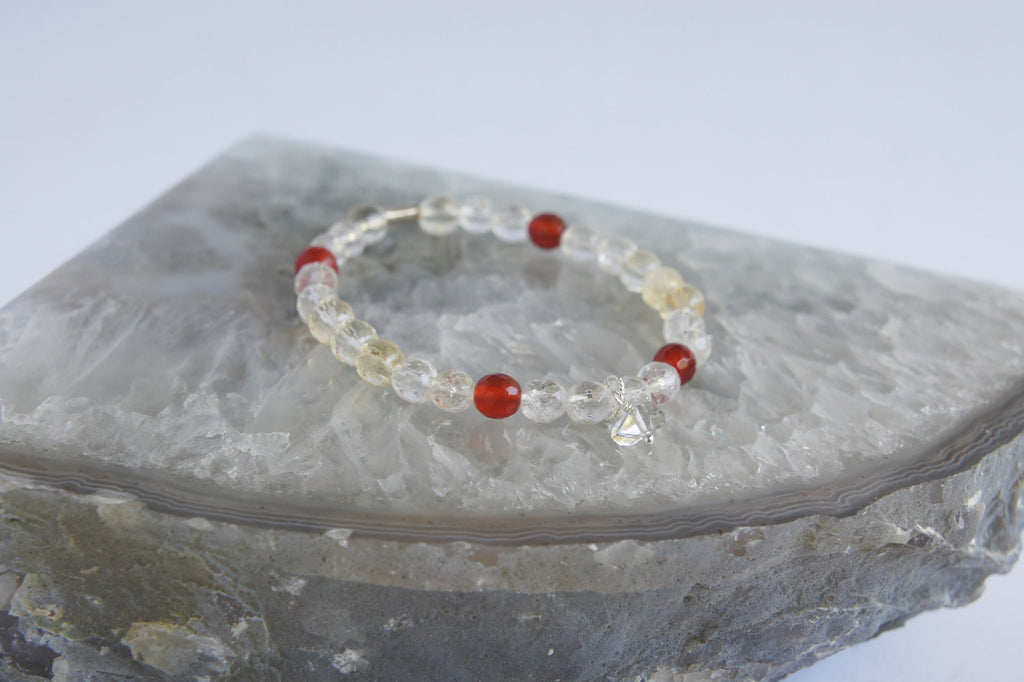 Spirit Feather Aries Beaded Bracelet