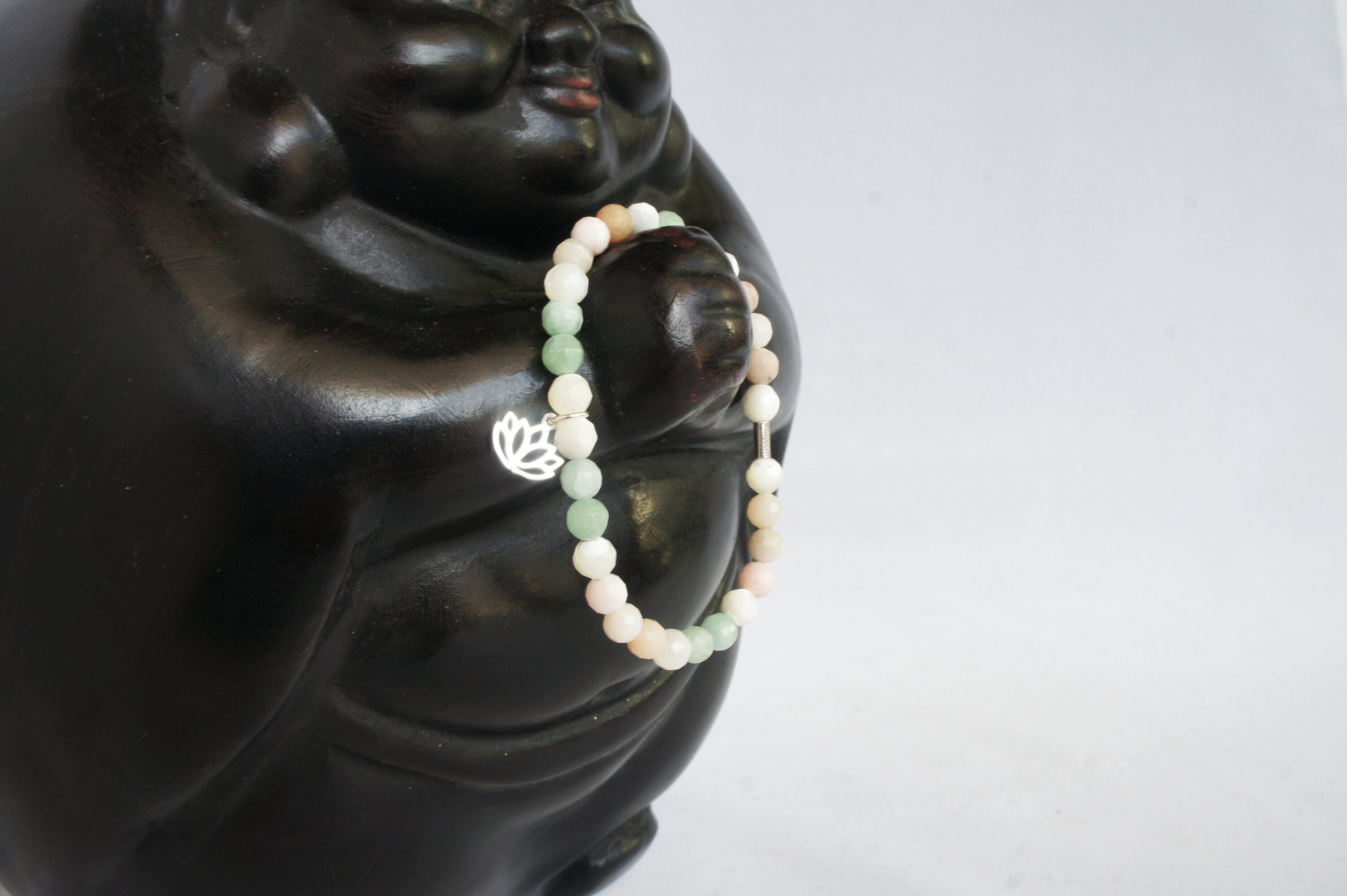 Spirit Feather Goddess Quan Yin Beaded Bracelet