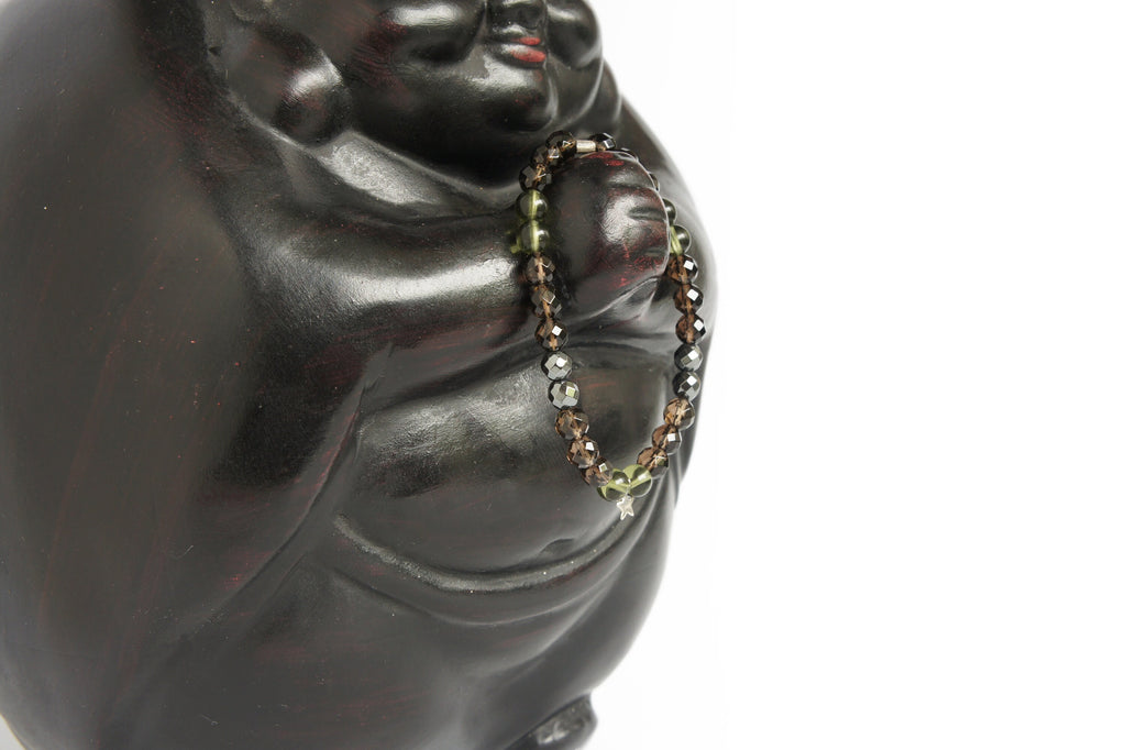 Spirit Feather Star Seed Beaded Bracelet