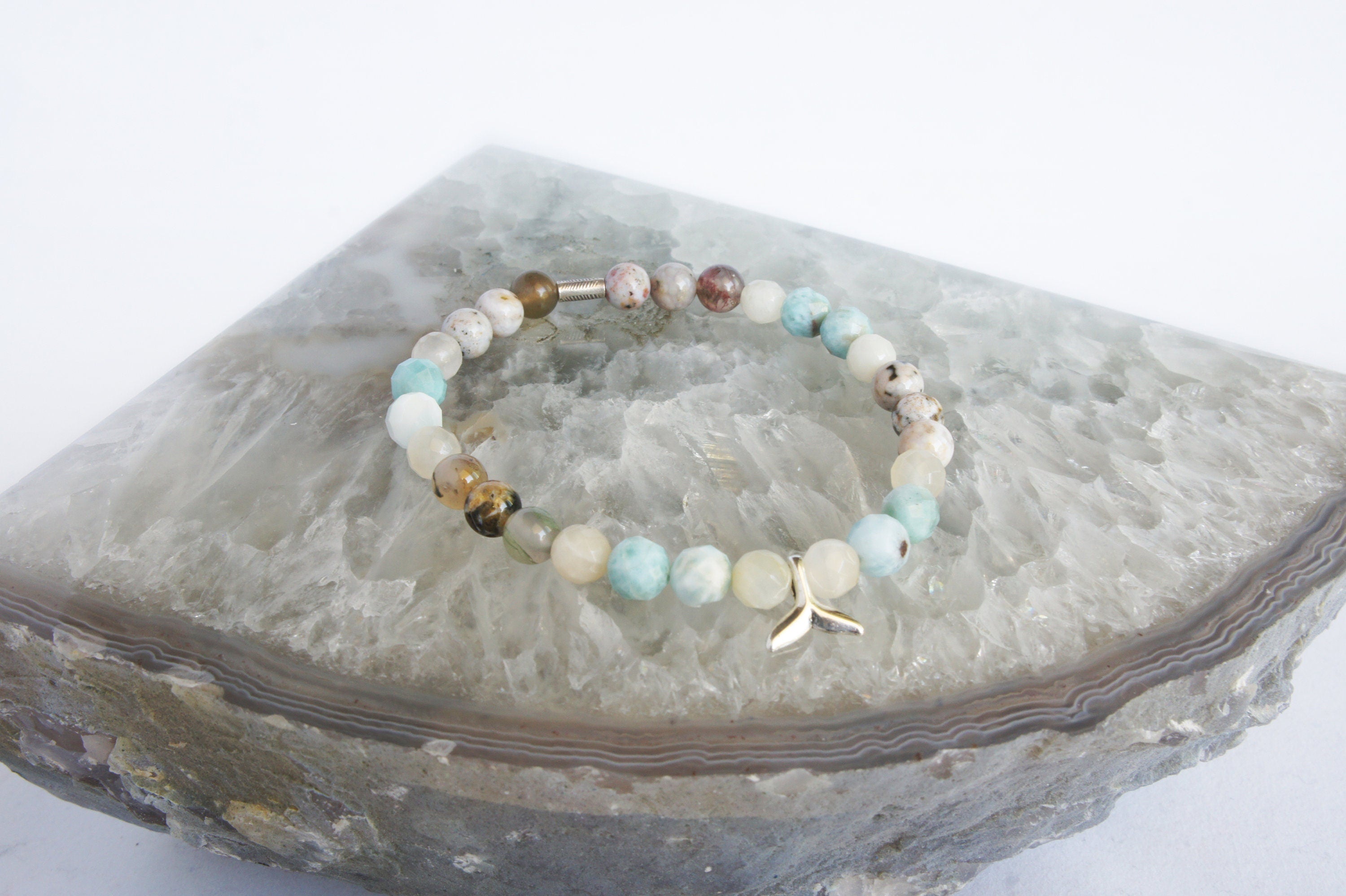 Spirit Feather Mermaid Spirit Animal Beaded Bracelet