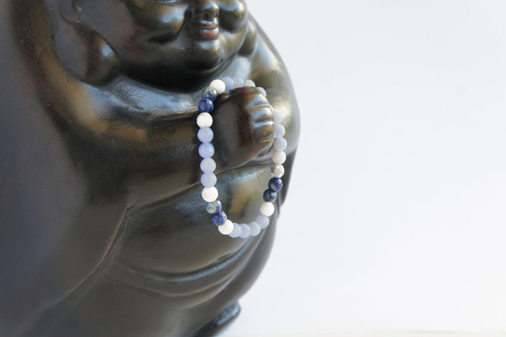 Spirit Feather I Am Calm (Stress Relief) Beaded Bracelet