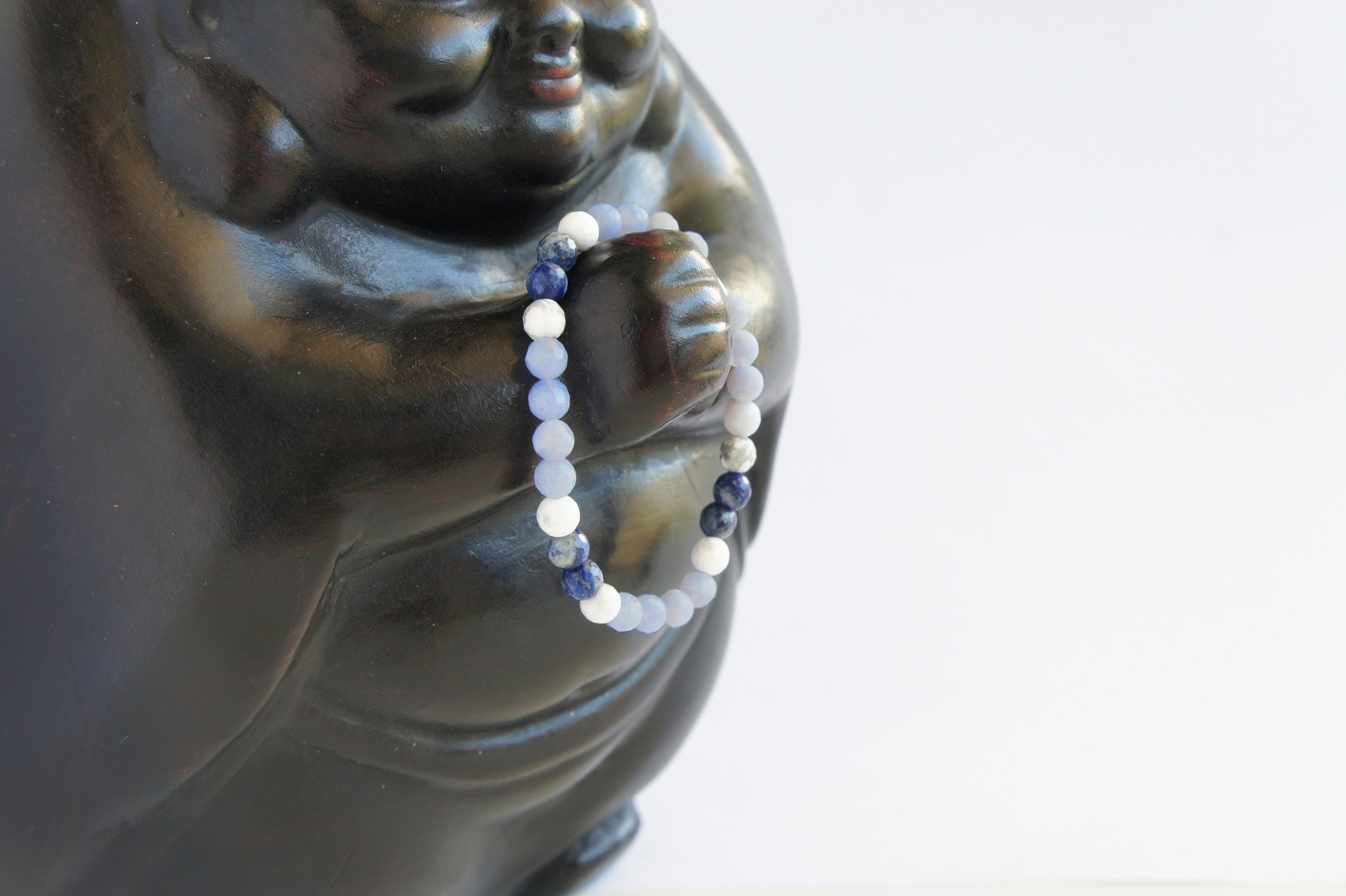 Spirit Feather I Am Calm (Stress Relief) Beaded Bracelet