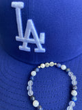 Los Angeles Dodgers Crystal Beaded Bracelet