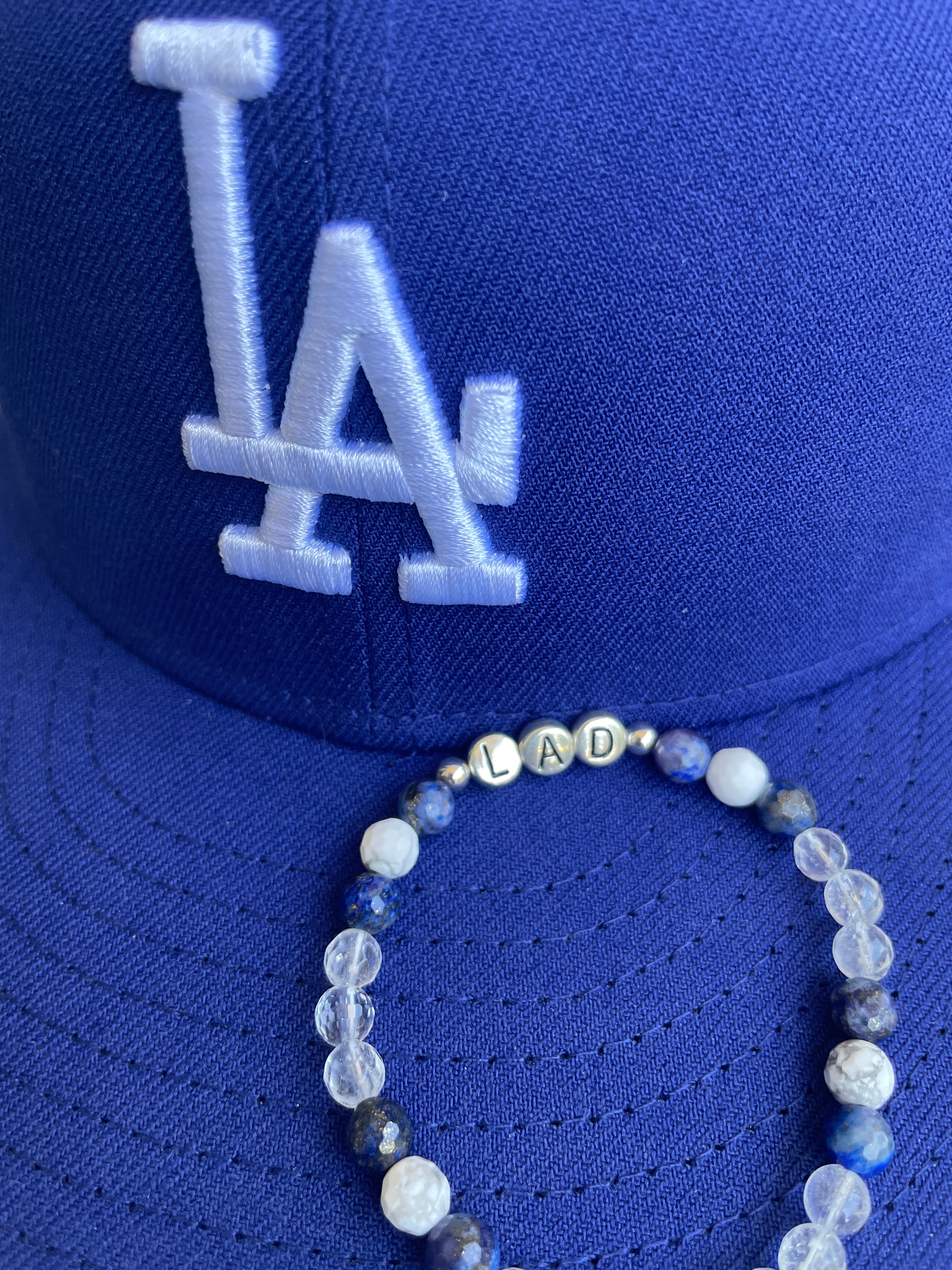 Los Angeles Dodgers Crystal Beaded Bracelet