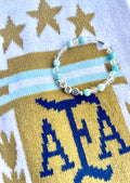 Custom Sports Team Crystal Beaded Bracelet
