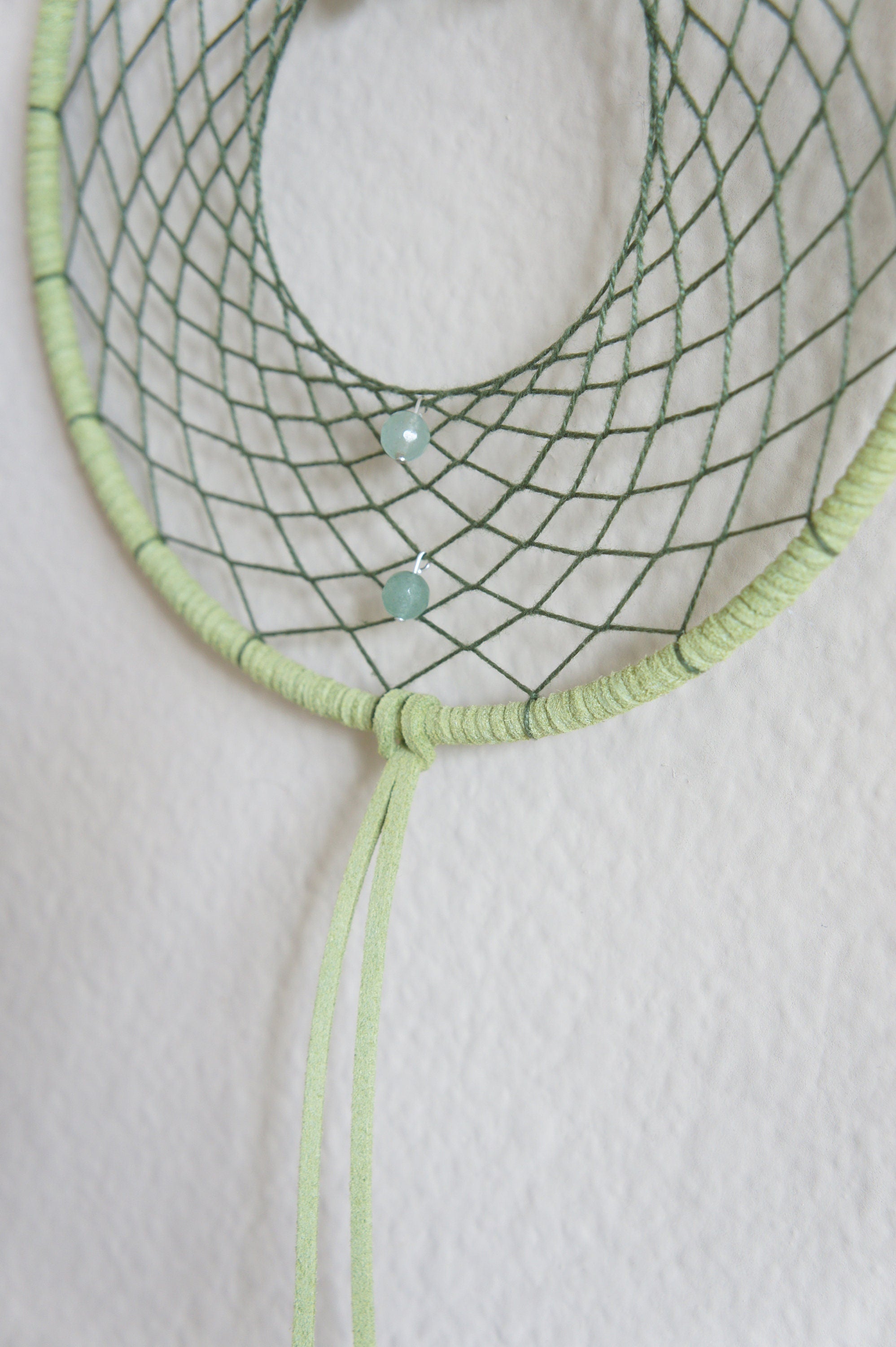 Spirit Feather Prosperity Crystal Dream Catcher