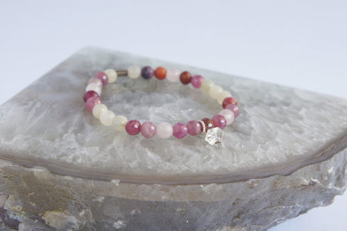 Spirit Feather Cancer Beaded Bracelet