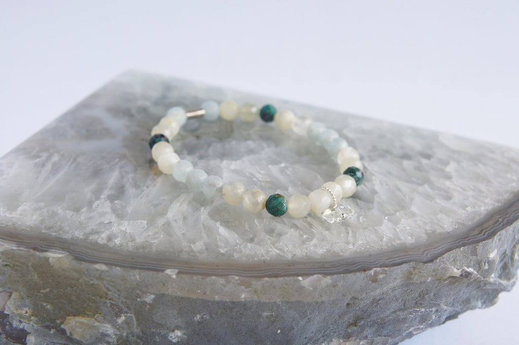 Spirit Feather Gemini Beaded Bracelet