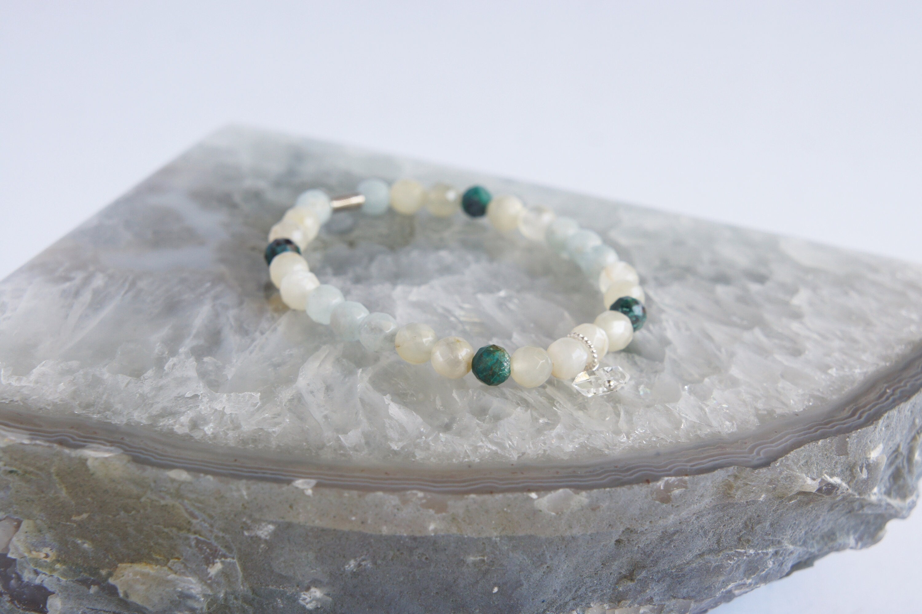 Spirit Feather Gemini Beaded Bracelet