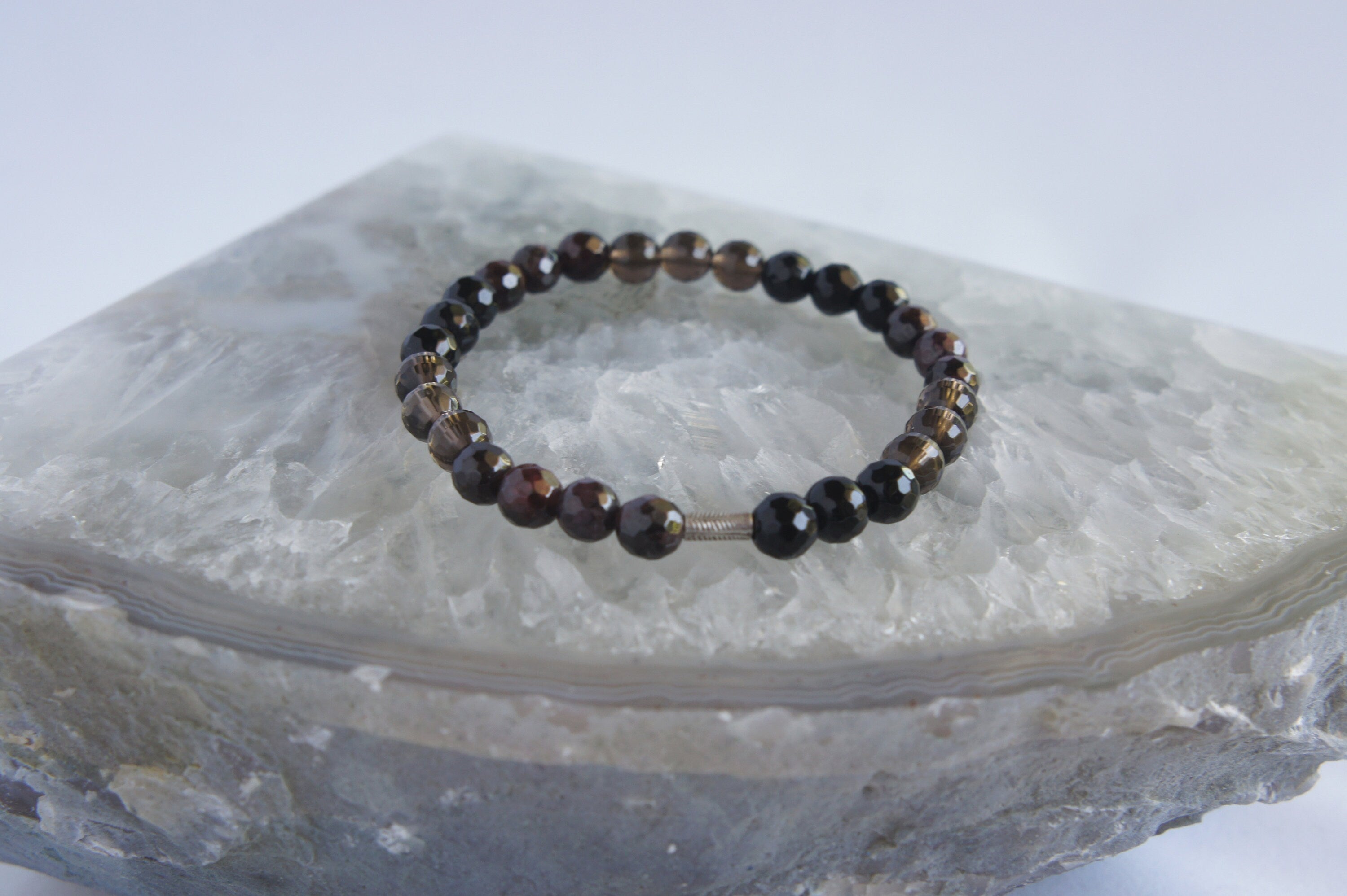 Spirit Feather Root Chakra Beaded Bracelet