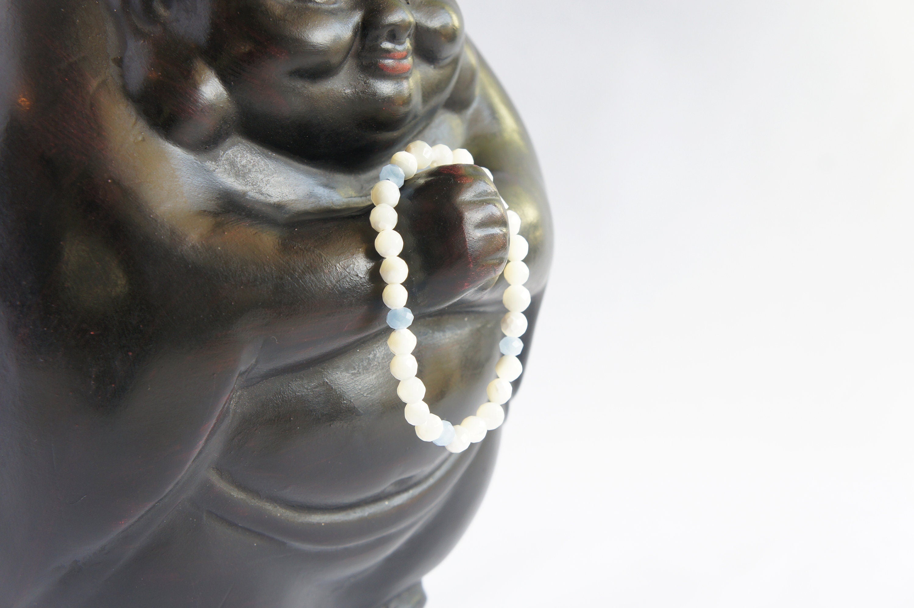 Spirit Feather Bride Beaded Bracelet