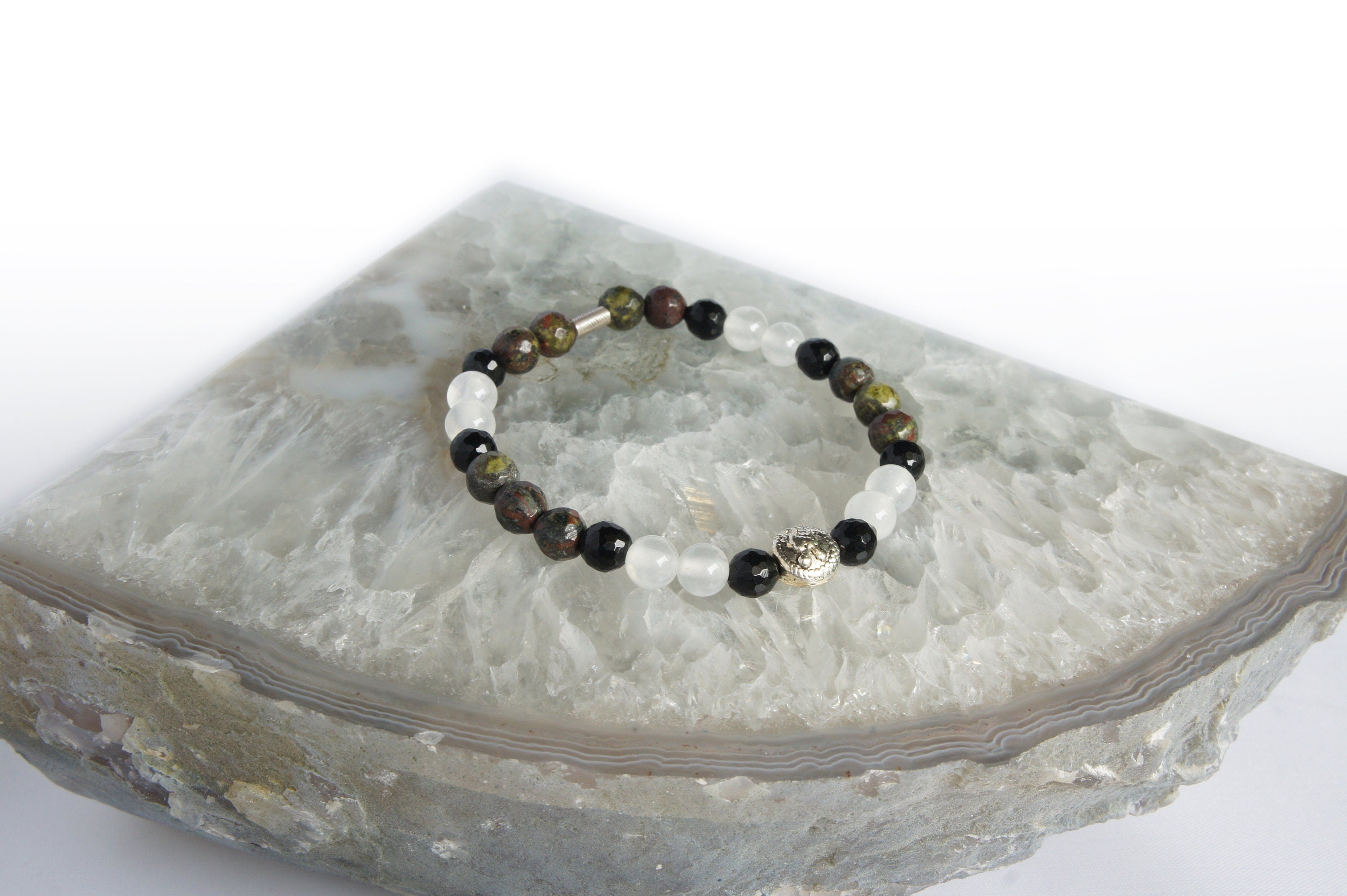 Spirit Feather Dragon Spirit Animal Beaded Bracelet