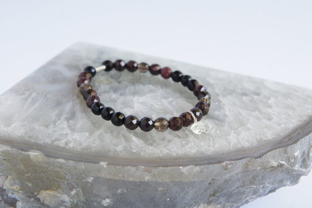 Spirit Feather Capricorn Beaded Bracelet