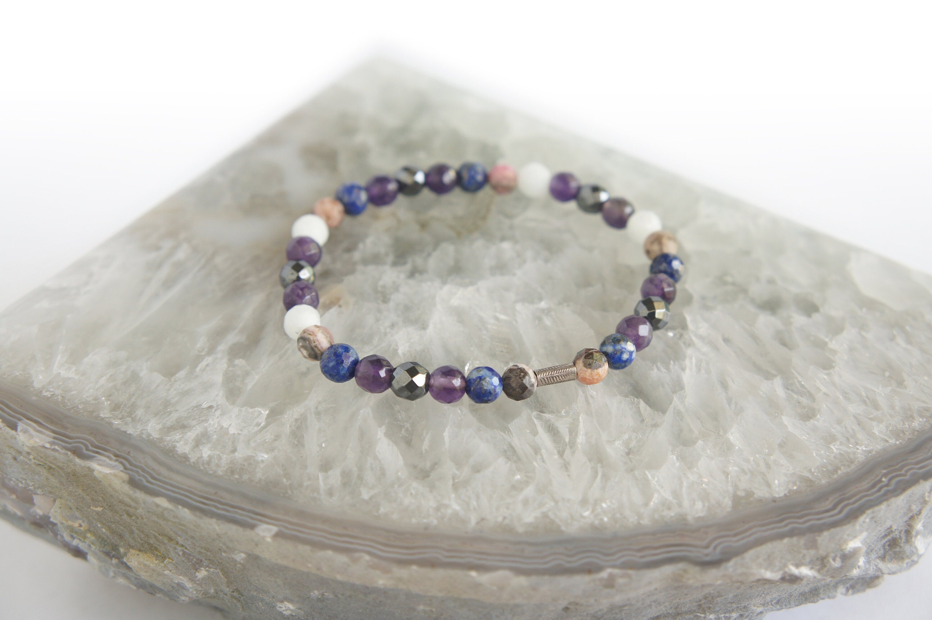 Spirit Feather Twin Flame Beaded Bracelet