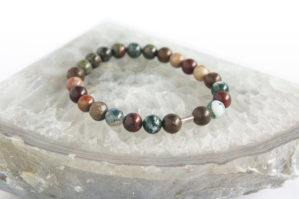 Spirit Feather Divine Masculine Beaded Bracelet