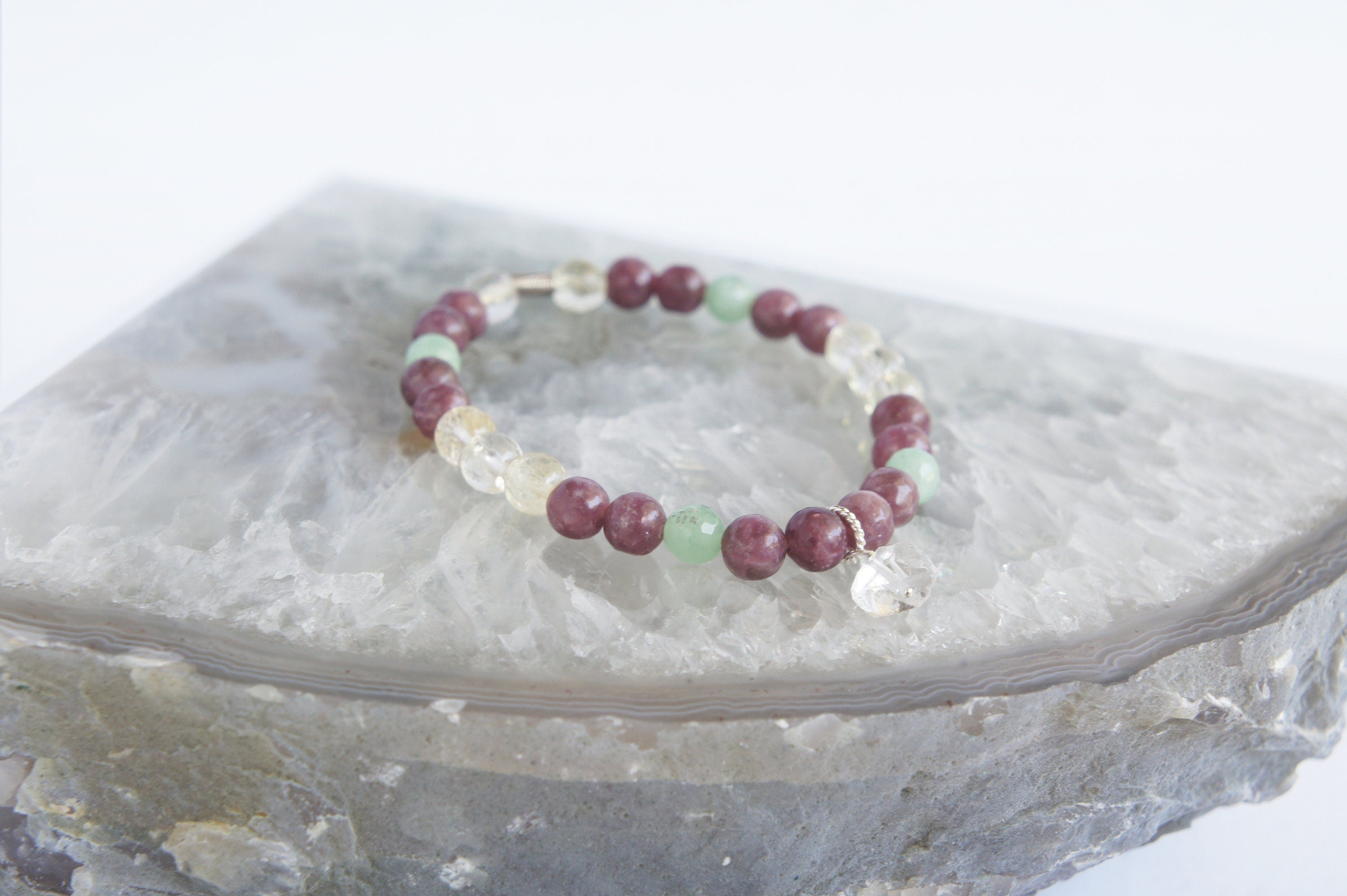 Spirit Feather Libra Beaded Bracelet