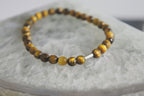 Spirit Feather Tiger's Eye Beaded Bracelet