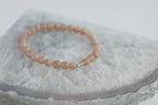 Spirit Feather Sunstone Beaded Bracelet