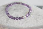 Spirit Feather Amethyst Beaded Bracelet